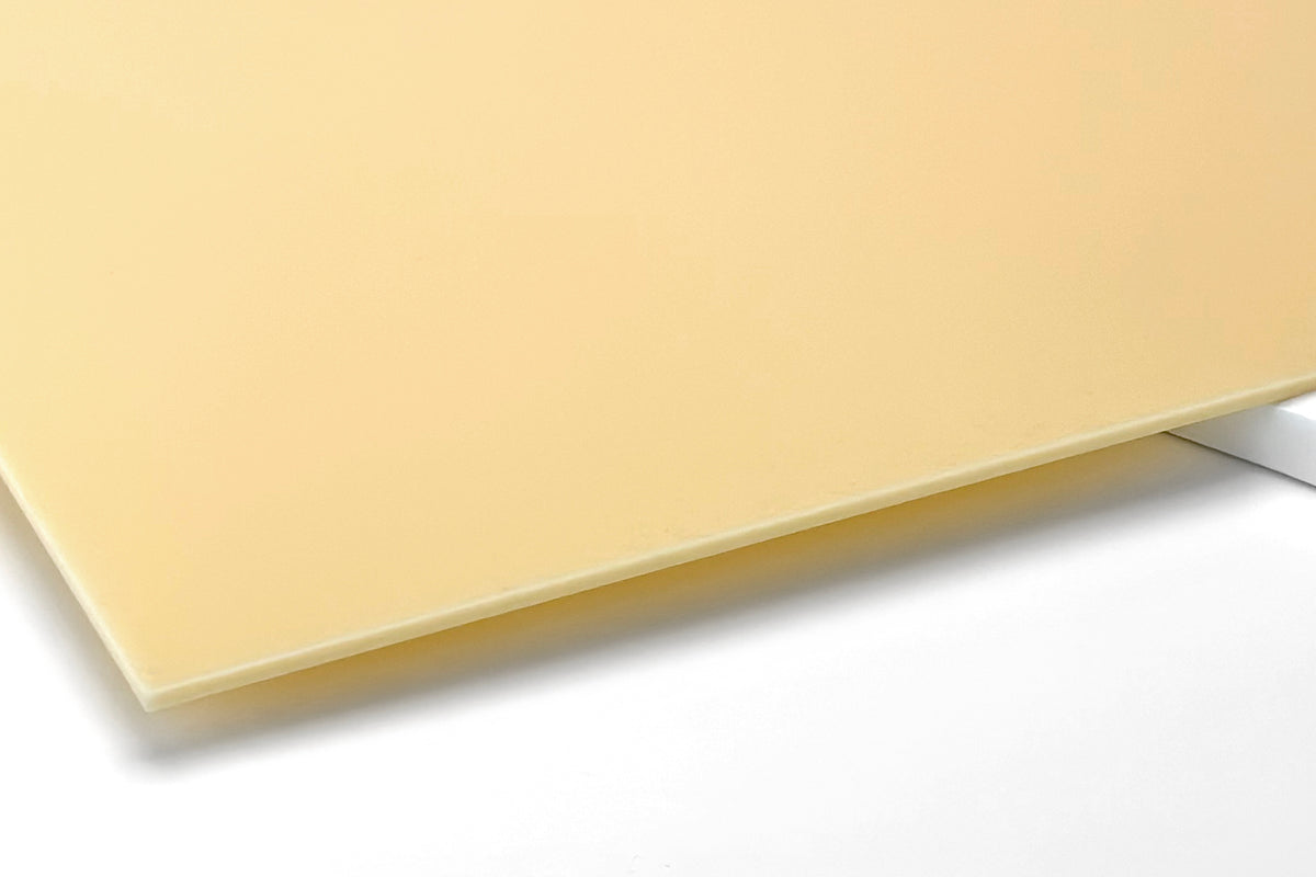 Cream Acrylic with laser cutting only - 300x200mm
