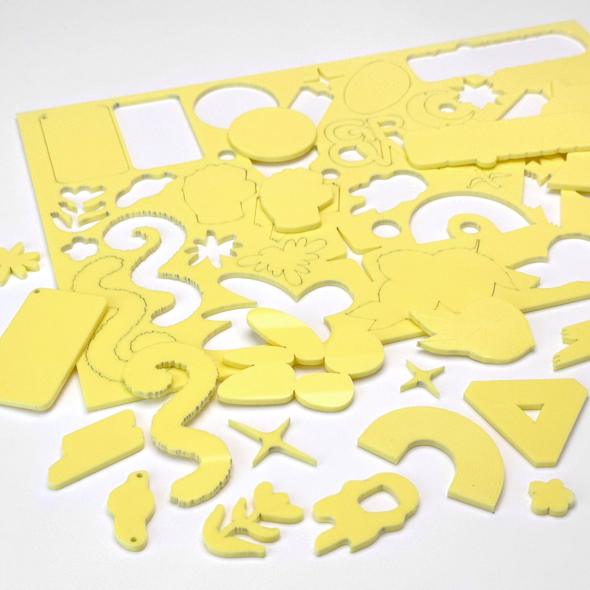 Sherbet lemon Acrylic with laser cutting only - 300x200mm