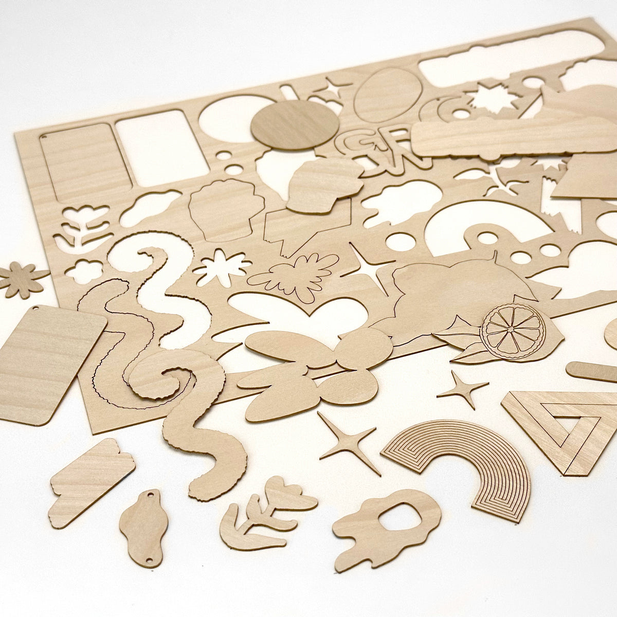 1mm Birch Plywood with Laser cutting only sheet 300x200mm