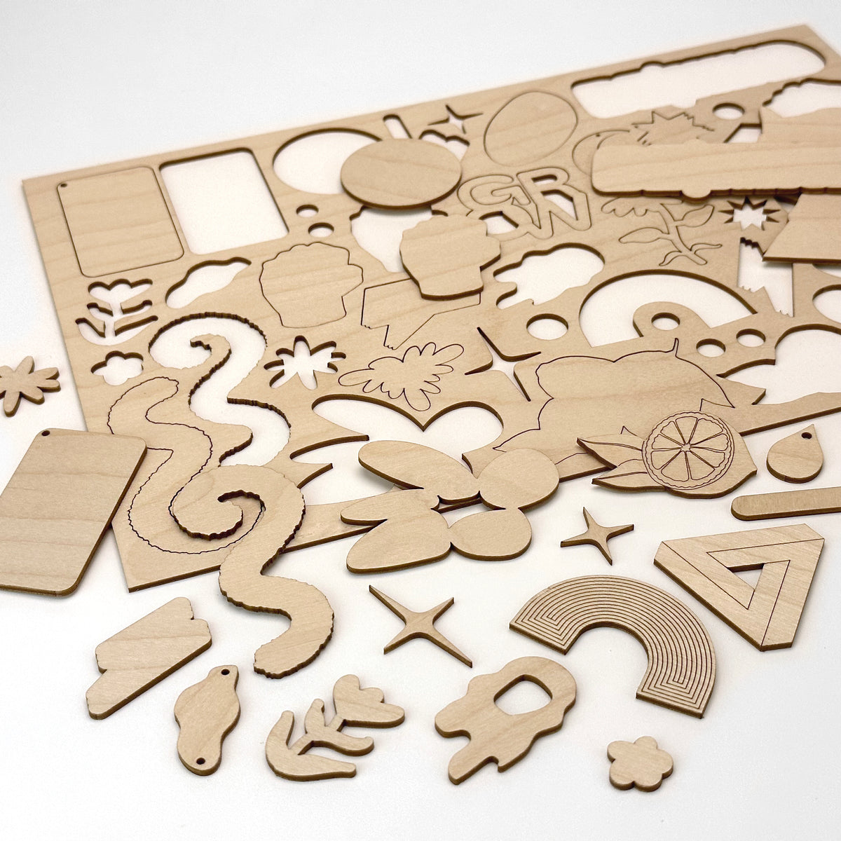 2mm Birch Plywood with Laser cutting only sheet 300x200mm