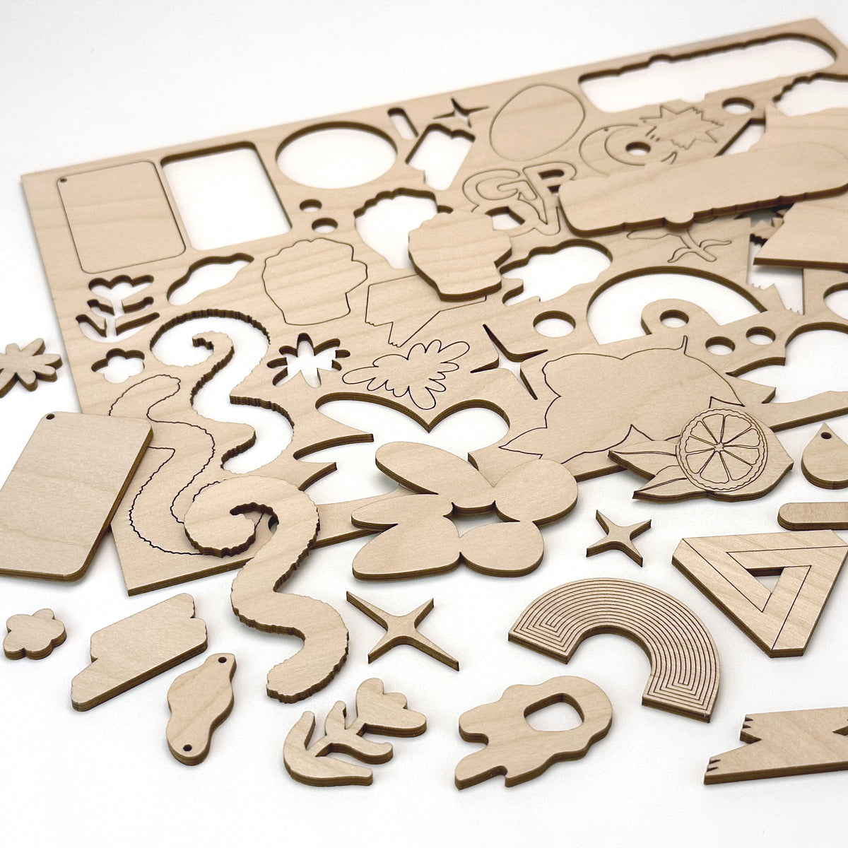 3mm Birch Plywood with Laser cutting only sheet 720x470mm