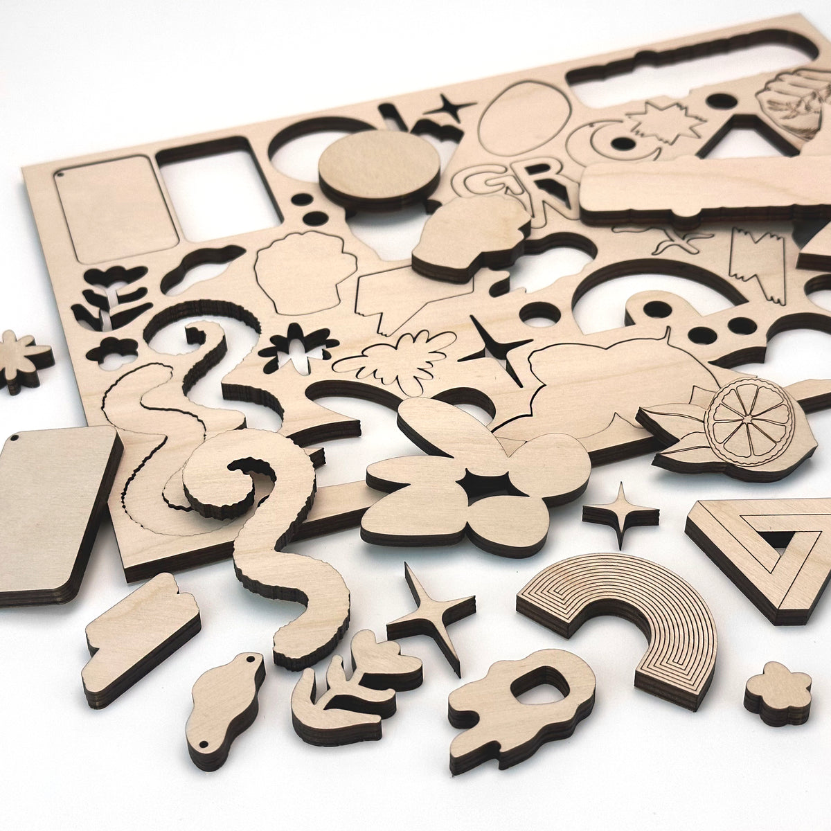 6mm Birch Plywood with Laser cutting only sheet 720x470mm