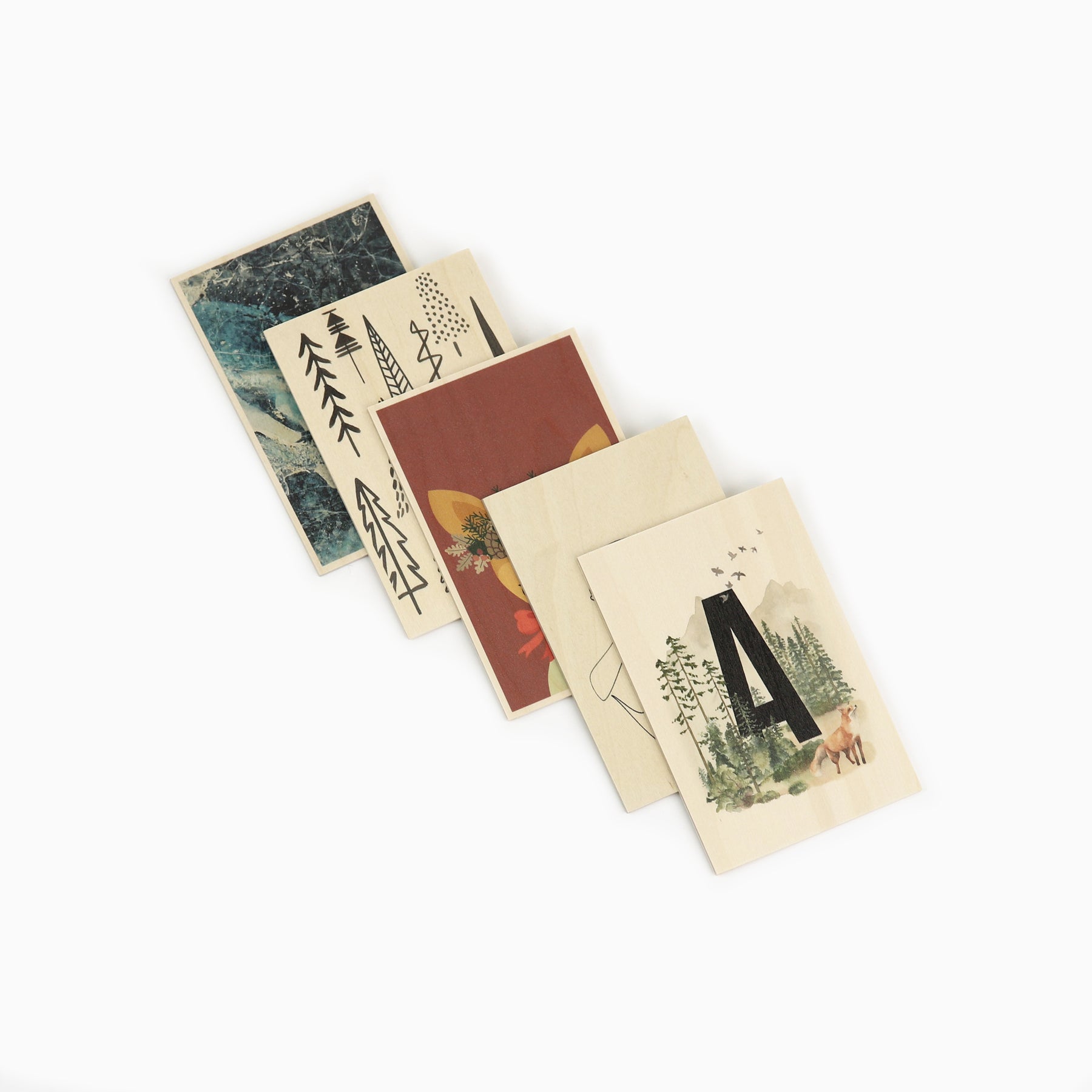 Wooden Post Cards