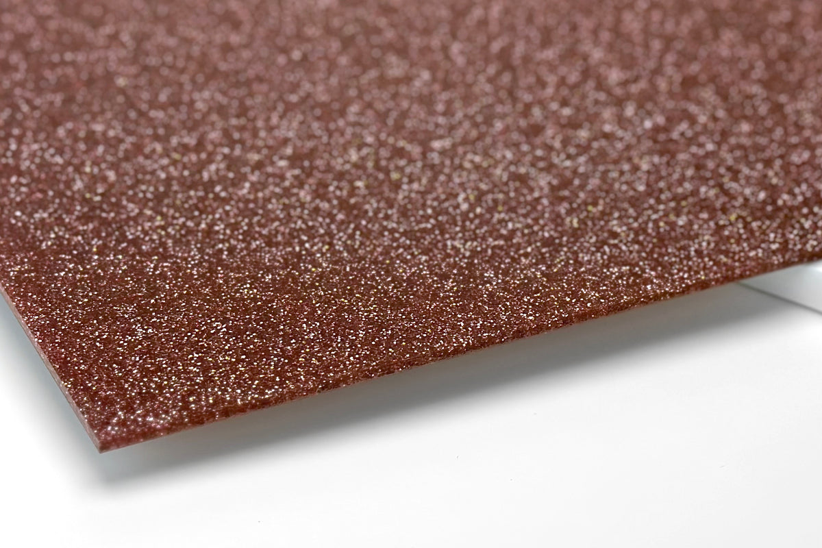 Glitter Pink Acrylic with laser cutting only - 600x400mm