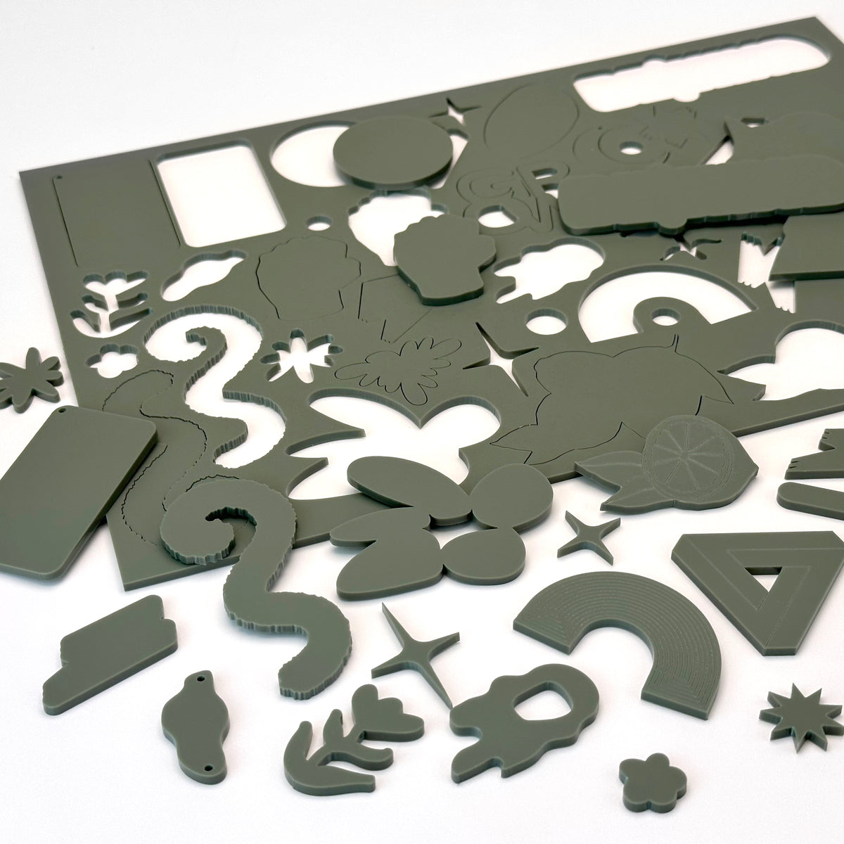 Matte Pine Acrylic with laser cutting only - 300x200mm