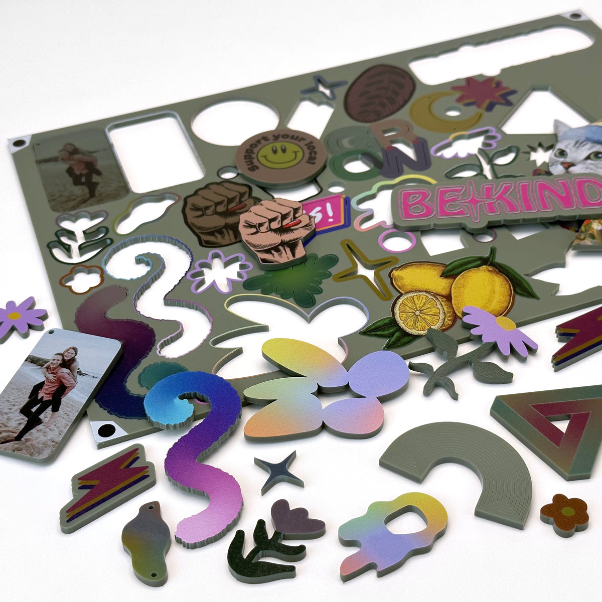 Matte Pine Acrylic with laser cutting & printing - 300x200mm