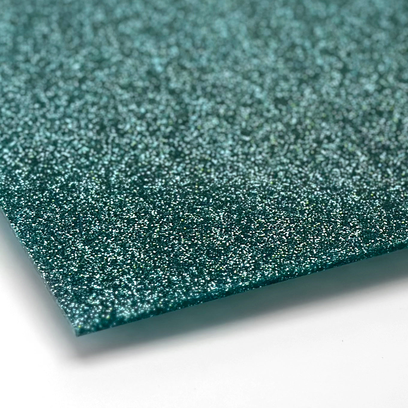 Glitter-akryyli, vihreä, laserleikkuulla ja painatuksella - 300x200mm