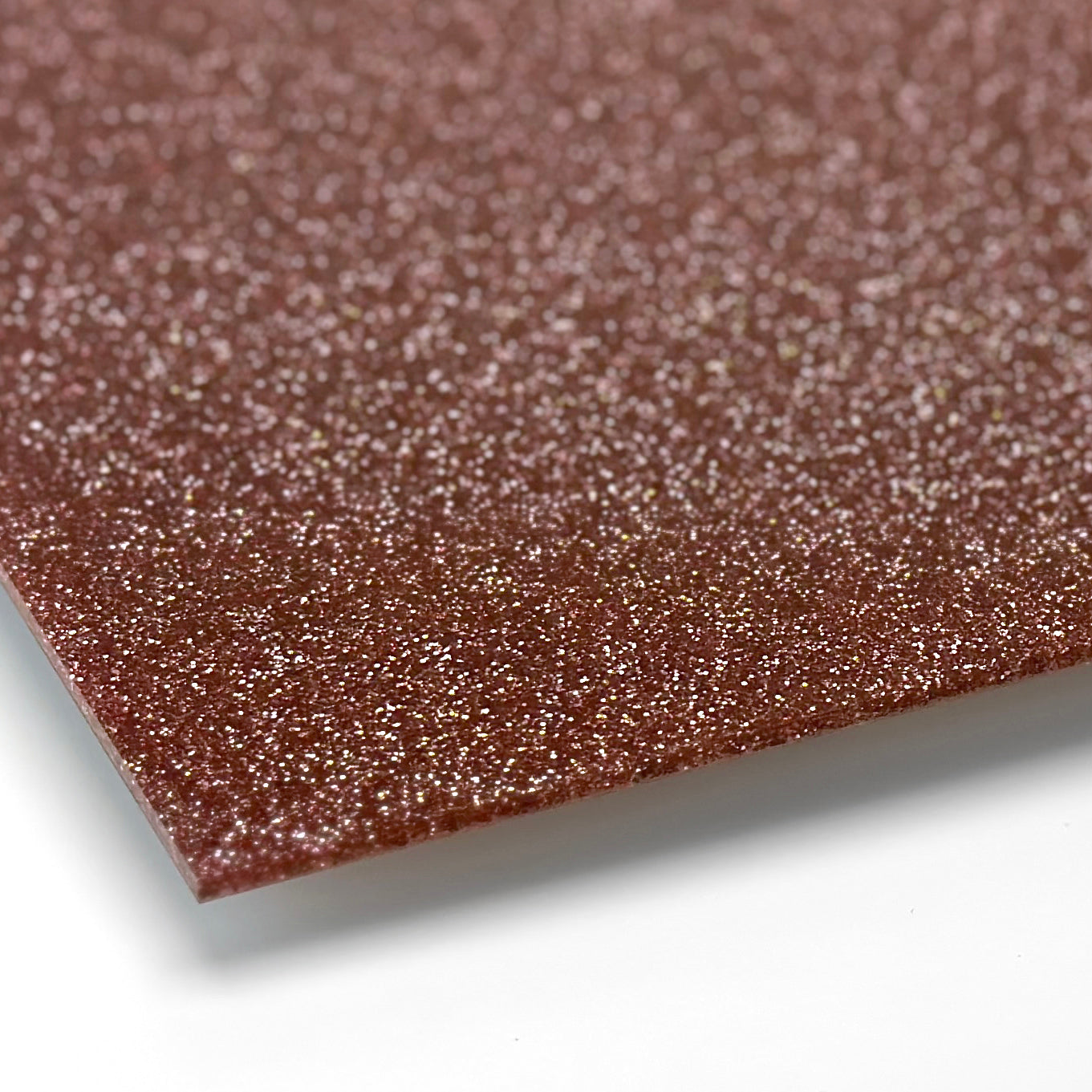 Glitter-akryyli, pinkki, laserleikkuulla ja painatuksella - 300x200mm