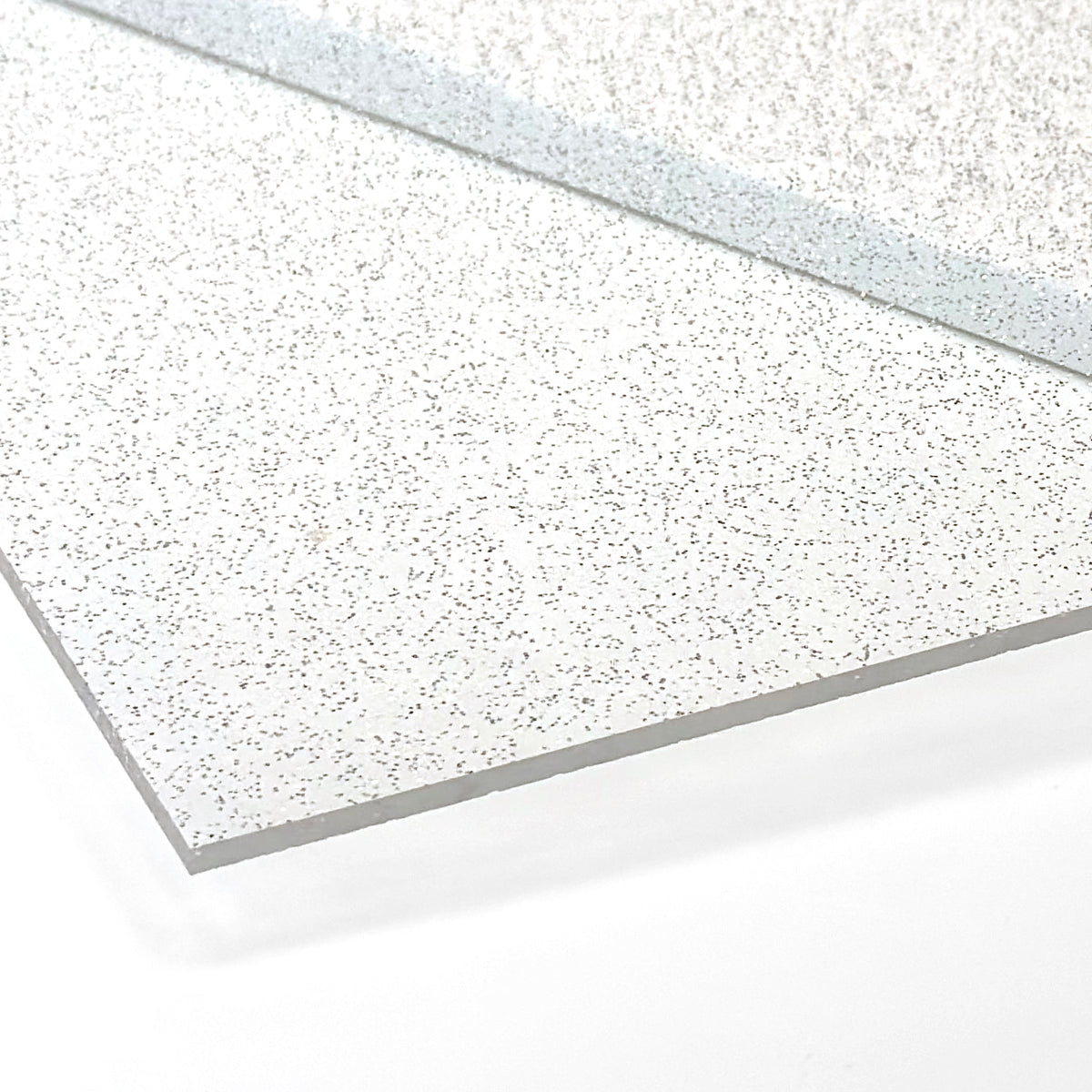 Glitter Transparent Acrylic with laser cutting only - 600x400mm