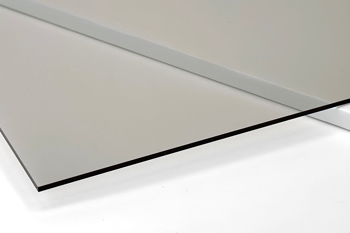 Transparent Grey Acrylic with laser cutting only - 300x200mm