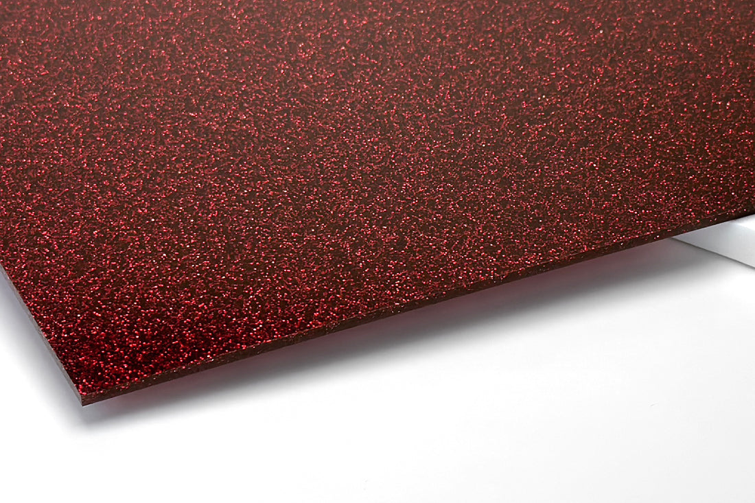 Glitter Red Acrylic