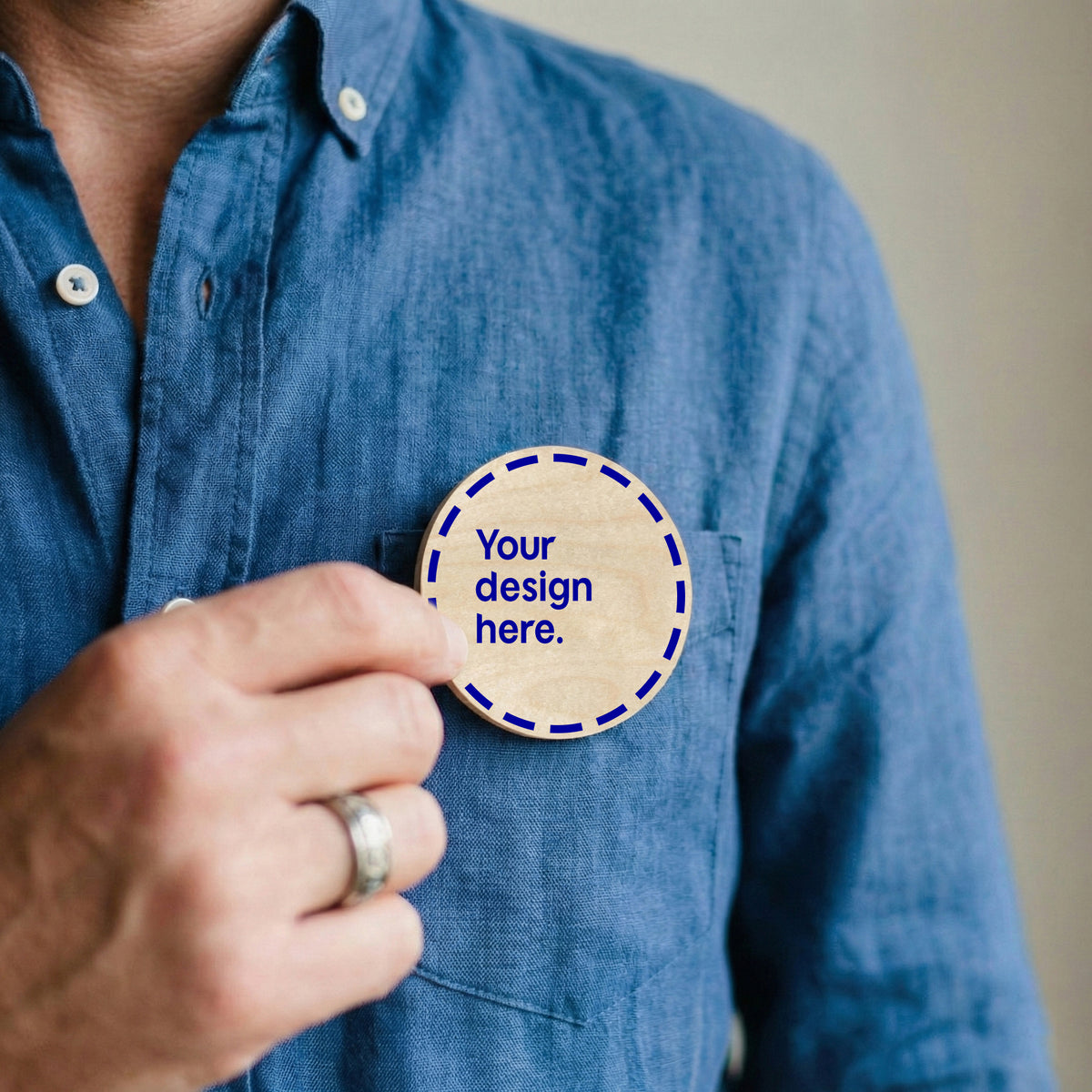 Brooch / Name tag - Circular (Beta)