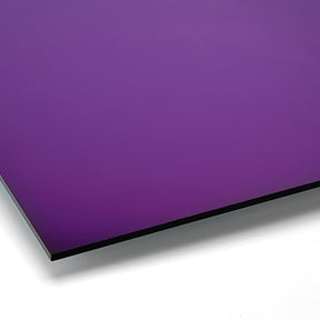 Mirror Purple Acrylic with laser cutting & printing - 600x400mm