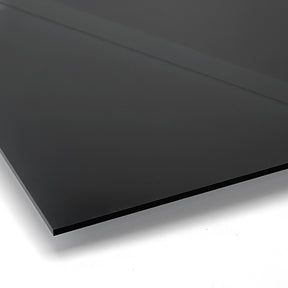 Läpinäkyvä akryyli, musta, laserleikkuulla - 600x400mm