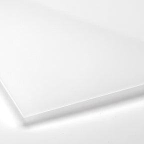 Läpinäkyvä akryyli, valkoinen, laserleikkuulla ja painatuksella - 300x200mm